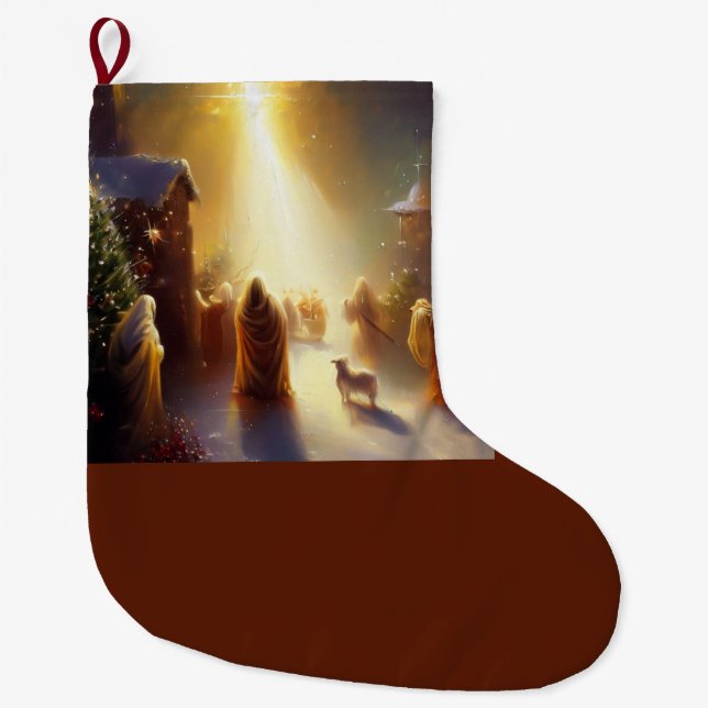 Julspegel 1 stor julstrumpa (Framsidan)
