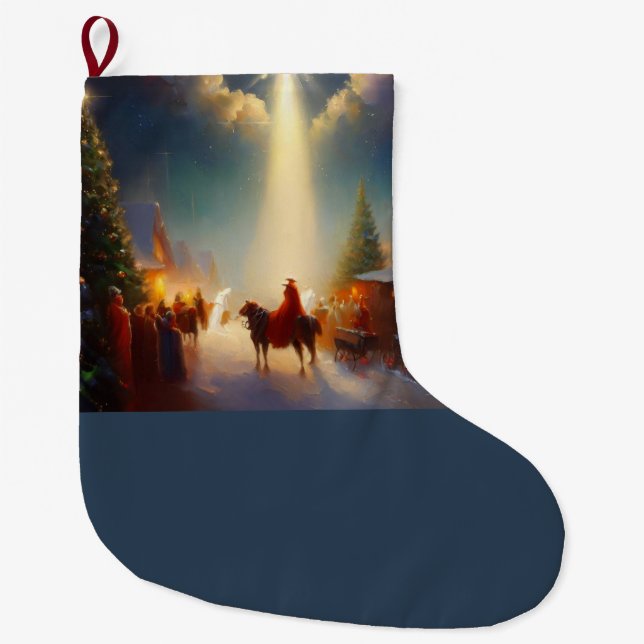 Julspegel 4 stor julstrumpa (Framsidan)