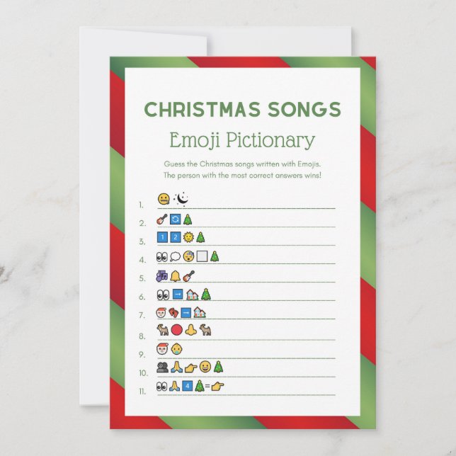 Julspel - inte redigerbart - inbjudningar (Framsida)