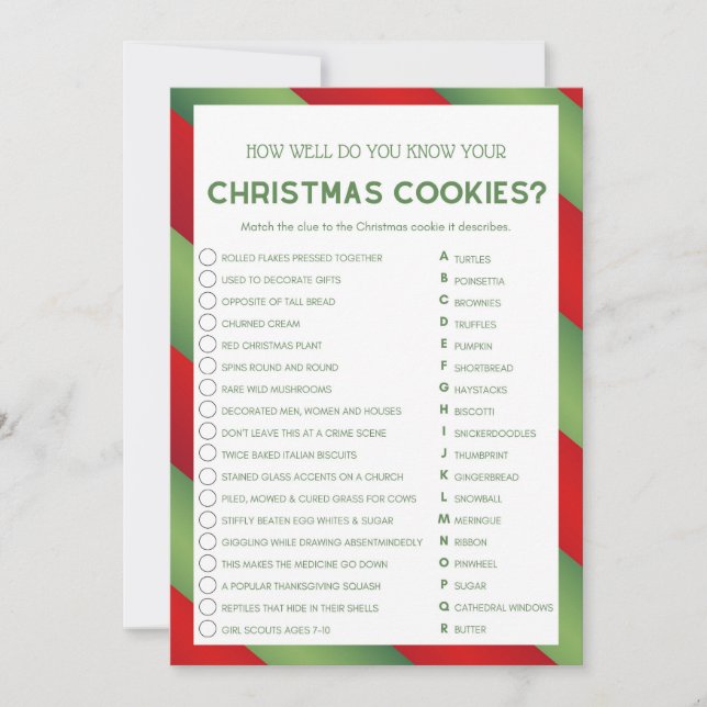 Julspel - inte redigerbart - inbjudningar (Framsida)