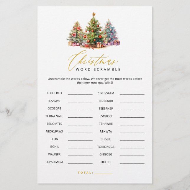 Julspelen i Ord, Ord Search Party (Framsida)