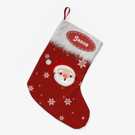 Julspelen i Santa Snöflingor och White Päls Liten Julstrumpa