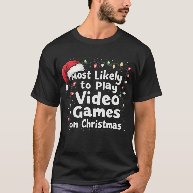 Julspelen Vibes Mest troliga för att spela upp vid T Shirt (Framsida)