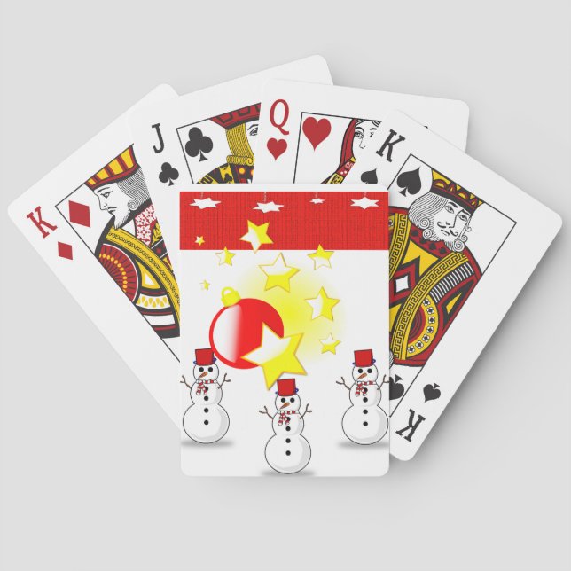 Julspelkortlek Spel Kort (Baksidan)