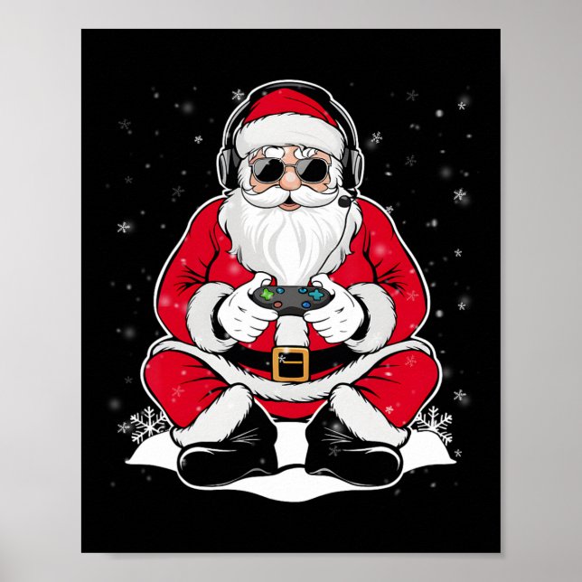 Julspelskorgar Tonåring videospel Santa Julafton Poster (Framsidan)