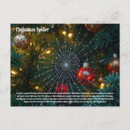 Julspider Vykort