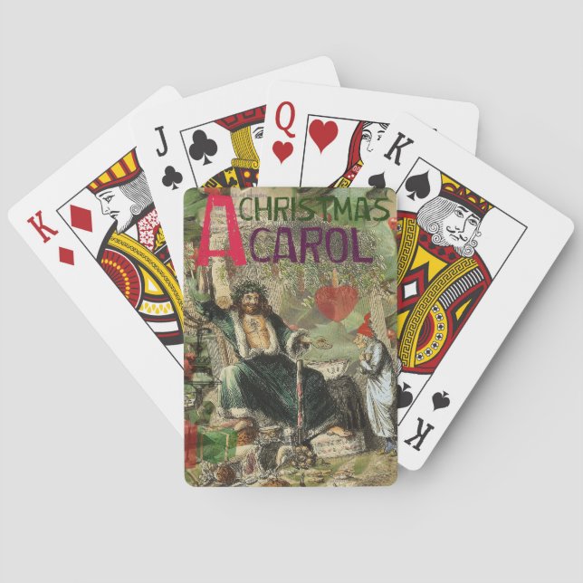 Julspöket Nutid Illustration Scrooge Casinokort (Baksidan)
