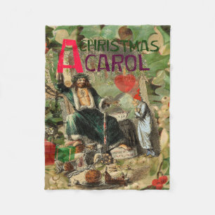 Julspöket Nutid Illustration Scrooge Fleecefilt
