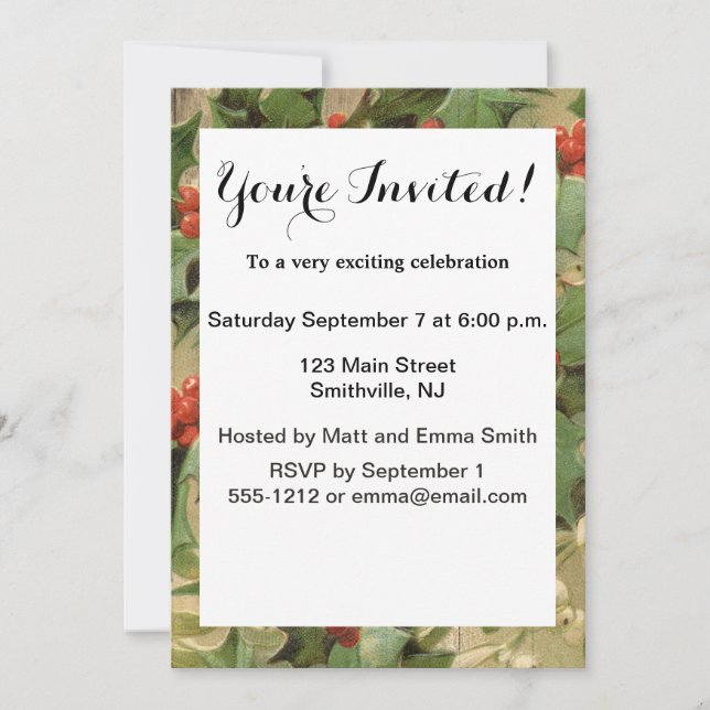 Julspöket Nutid Illustration Scrooge Inbjudningar (Framsida)