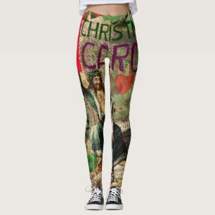 Julspöket Nutid Illustration Scrooge Leggings