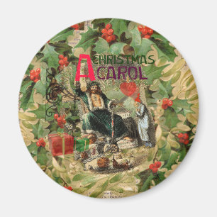 Julspöket Nutid Illustration Scrooge Magnet