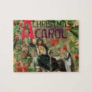 Julspöket Nutid Illustration Scrooge Pussel