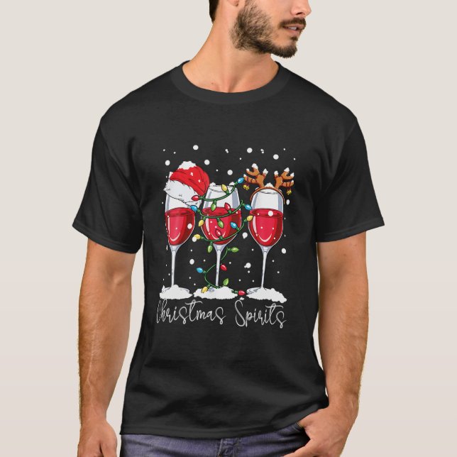 Julsprit, fina glasögon från Vin Santa Hat T Shirt (Framsida)