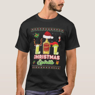 Julsprit Tequila Mexican Drinking Santa M T Shirt
