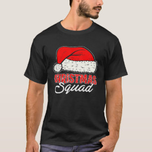 JulSquad Santa Hat Matching Family Christm T Shirt