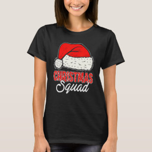 JulSquad Santa Hat Matching Family Christm T Shirt