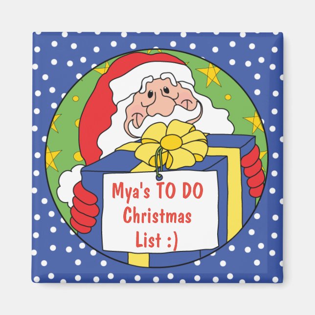 JulSquare Magnet Santa's Gift (Framsidan)