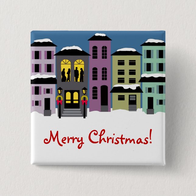 Julstaden ~ Buttons Knapp (Framsida)