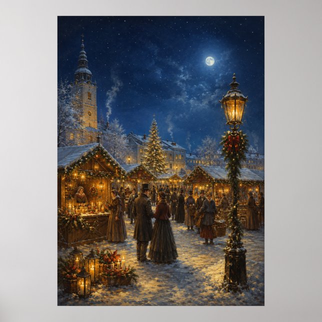 Julstaden City II - Julmarknad Poster (Framsidan)