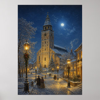 Julstaden III - Vinterkatedral Poster