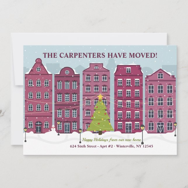 Julstads Holiday Movande Kort (Framsida)