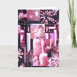 Julstakar och gnistrande vikta högtidskort helgkort