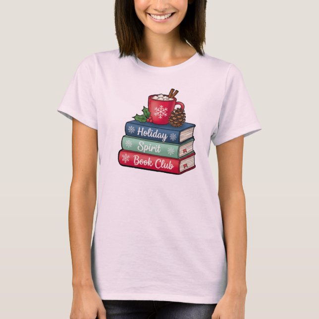 Julstämning Bokklubb T-Shirt | Bokälskare (Framsida)