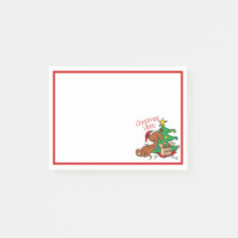 Julstämning Dachshund Hund Post-It Notes Block