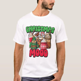 Julstämning Högtidlig Kaffeälskare Festlig Dryck  T Shirt