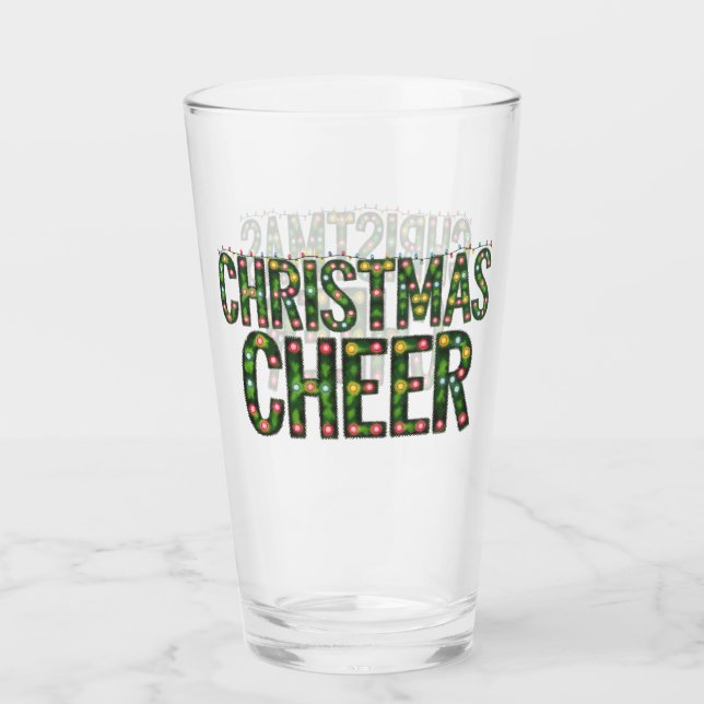 Julstämning Jul Typografi Glaskopp (Framsida)
