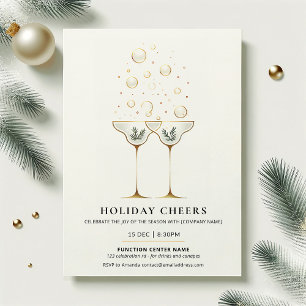 Julstämning Julfest Inbjudan Minimalistisk