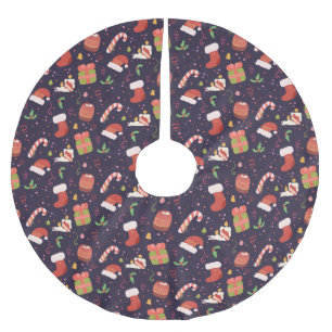 Julstämning Julgransmatta Borstad Polyester