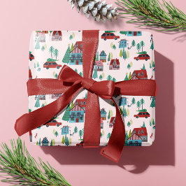 Julstämning Körsbärsträd By Pink Retro Bil Presentpapper