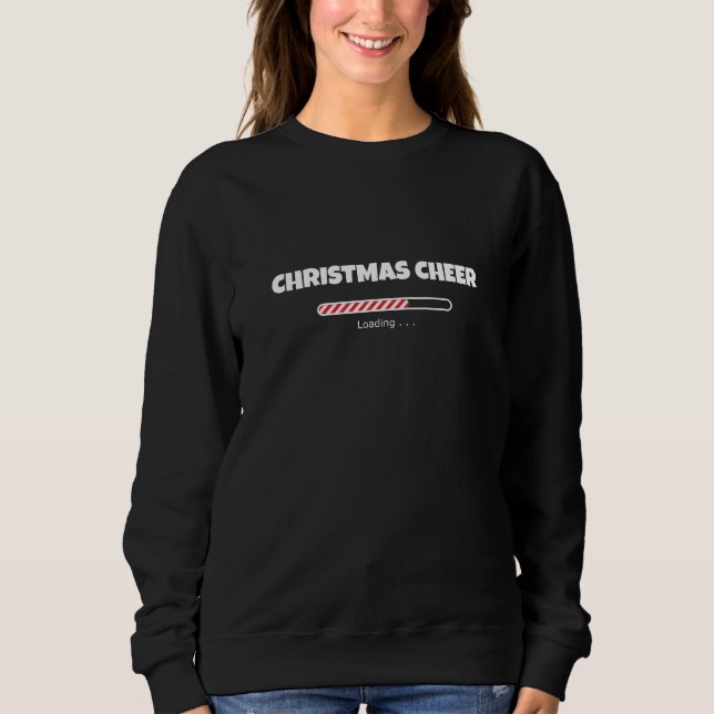 Julstämning Laddar Sweatshirt T Shirt (Framsida)
