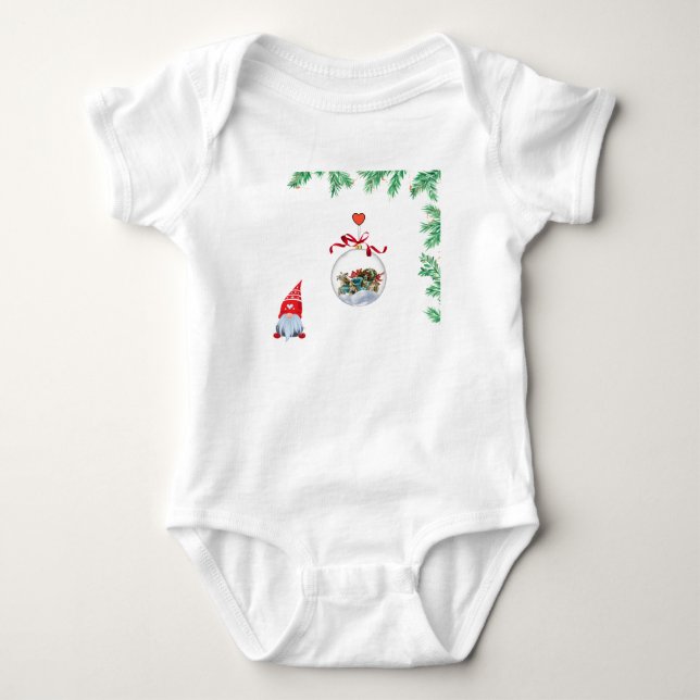 Julstämning med tomte t shirt (Framsida)