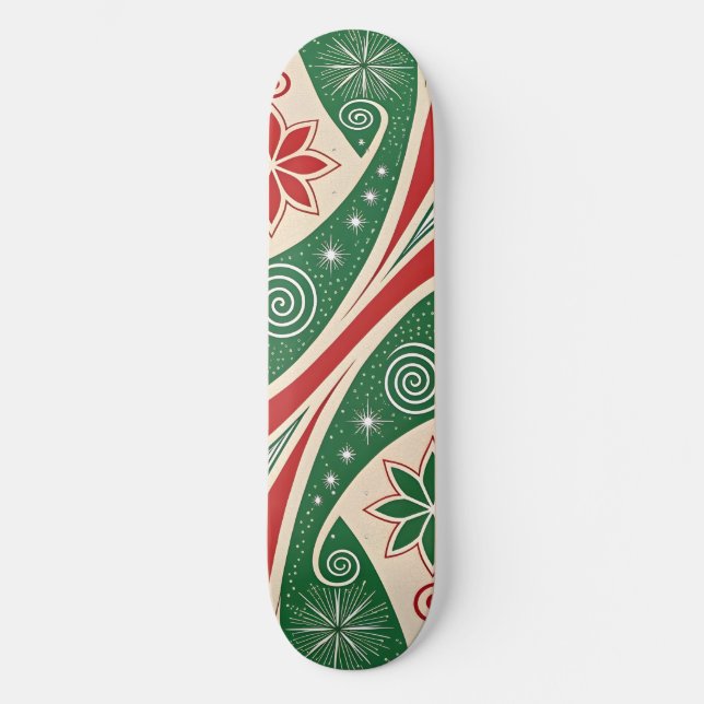 Julstämning Mini Skateboard Bräda 18,5 Cm (Framsida)
