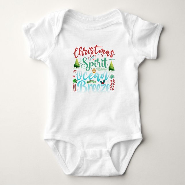 Julstämning Ocean Breeze One Piece T Shirt (Framsida)