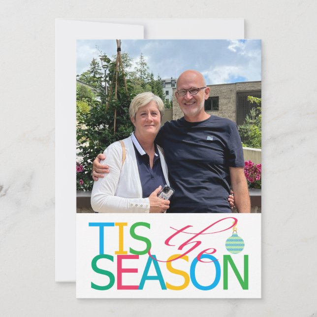 Julstämning Platt Julkort (Framsida)