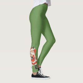 Julstämning, Skridskoåkande Tomte under Misteltoe Leggings