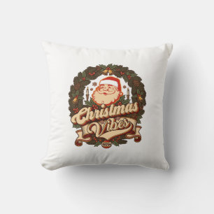Julstämning Tomte Krans Klockor Kudde