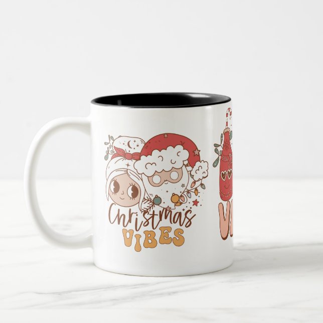 Julstämning  Två-Tonad mugg (Vänster)