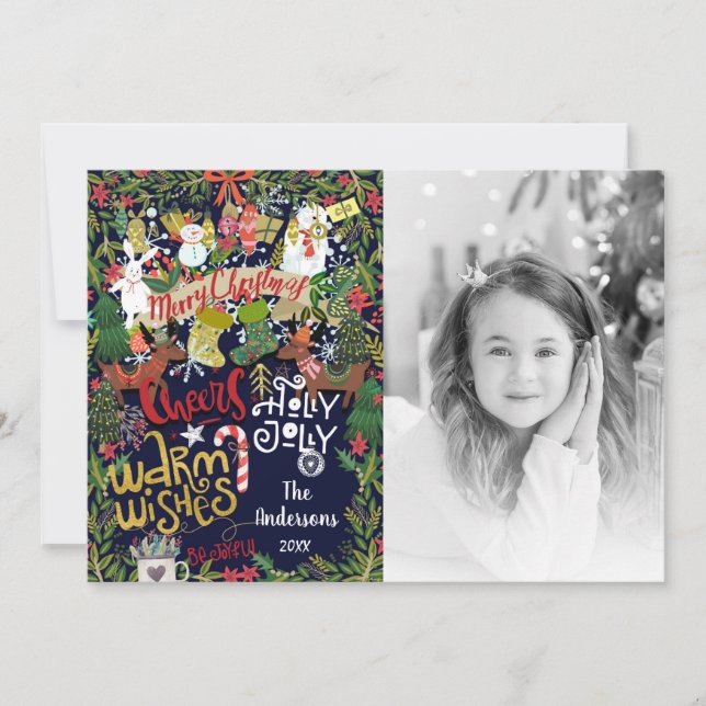 Julstämnings Fantasifull Julbild Julkort (Framsida)