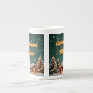 Julstämningsdesignad specialmugg benporslin mugg