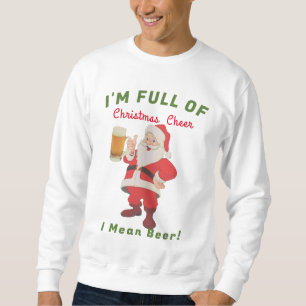 Julstämningsfylld Ölbaddröja Roligt Present Lång Ärmad Tröja