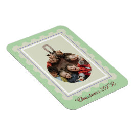 Julstämpel Julgransprydnad Anpassad Foto Högtid  Magnet