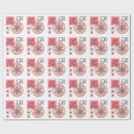 Julstämplar med medicinsk tema och högtidsklipp presentpapper