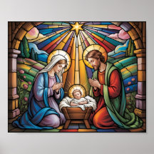 Julstänkglas Konst – Heliga Familjen Jul