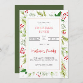 Julstartbjudanden - jul Party Inbjudningar