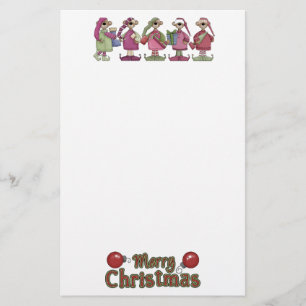 Julstationen Cute Bears Brevpapper