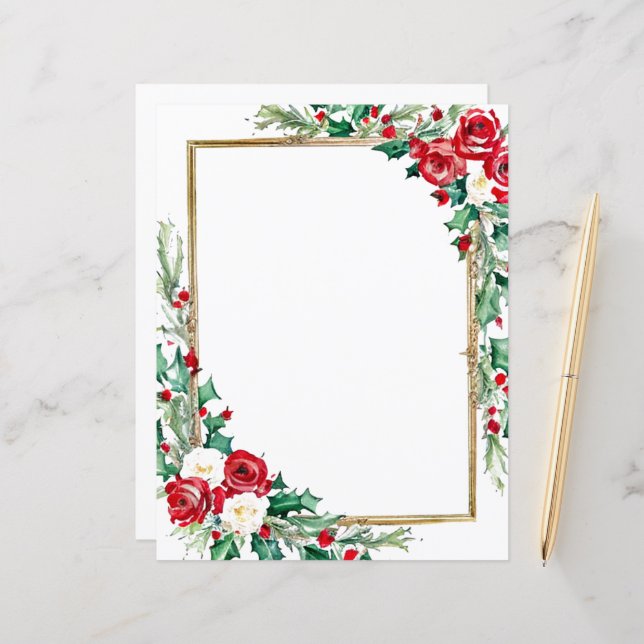 Julstationerna Holly och ro pappra (Fram/Back In Situ)